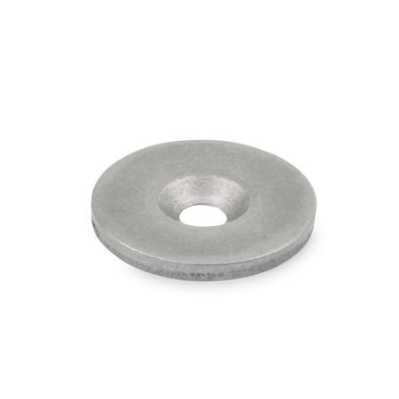 Otto Ganter Stainless Steel Holding Disc for Retaining Magnet, GN 70